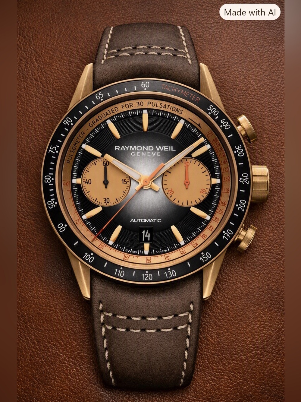RAYMOND WEIL - Freelancer Bi-Compax - 7780-B1-20422 - LIMITED EDITION 241300